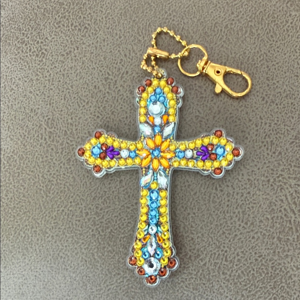 Colorful Cross Key Holder